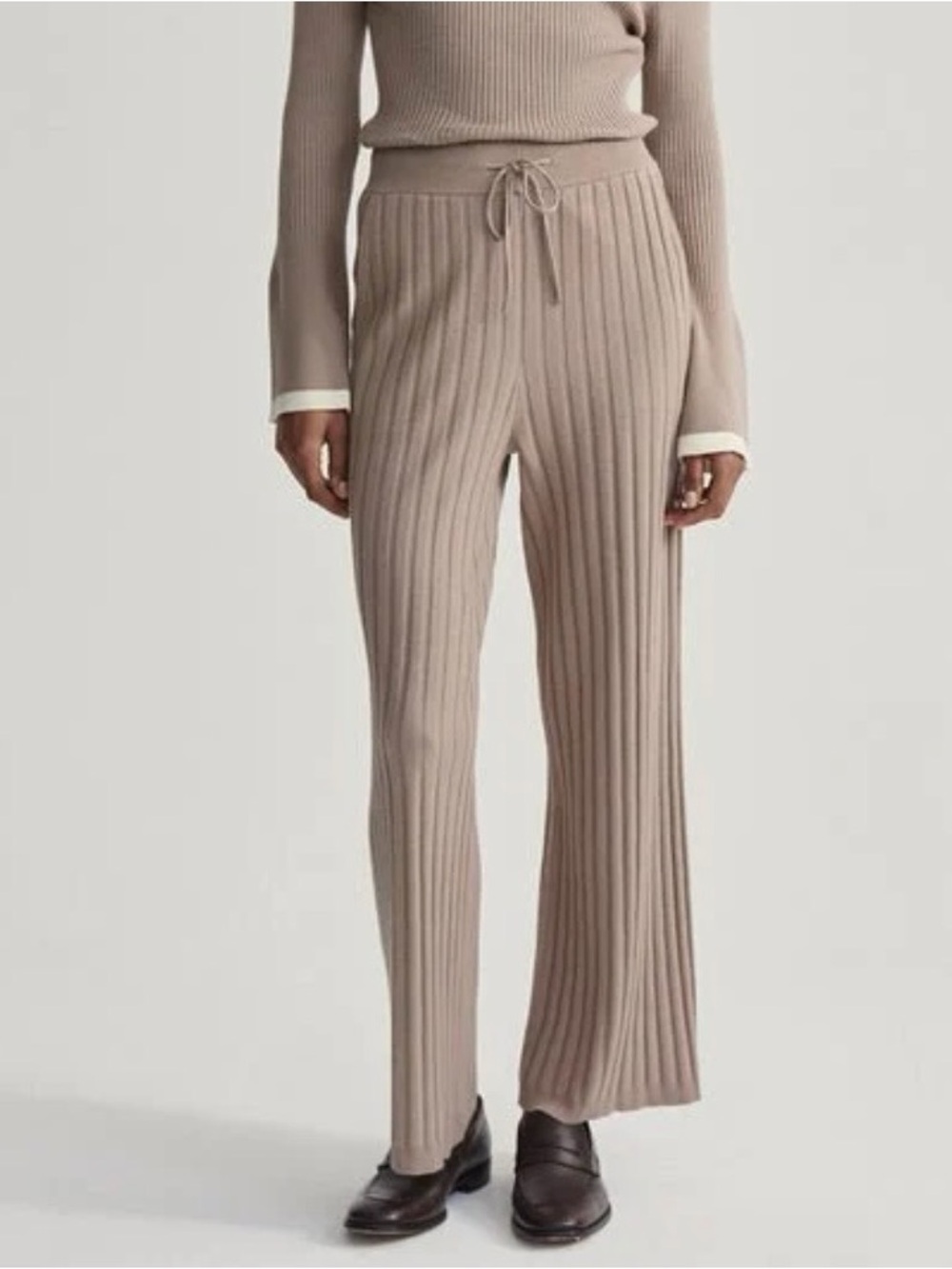 Varley SIMEON WIDE RIB KNIT TROUSER - Size S - NWT